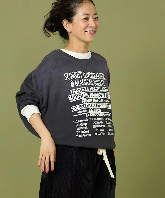 Fade Print Dolman Sweat