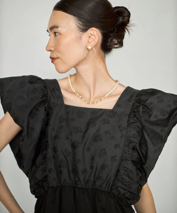 2WAY Flower Sheer Jacquard Docking All-in-One