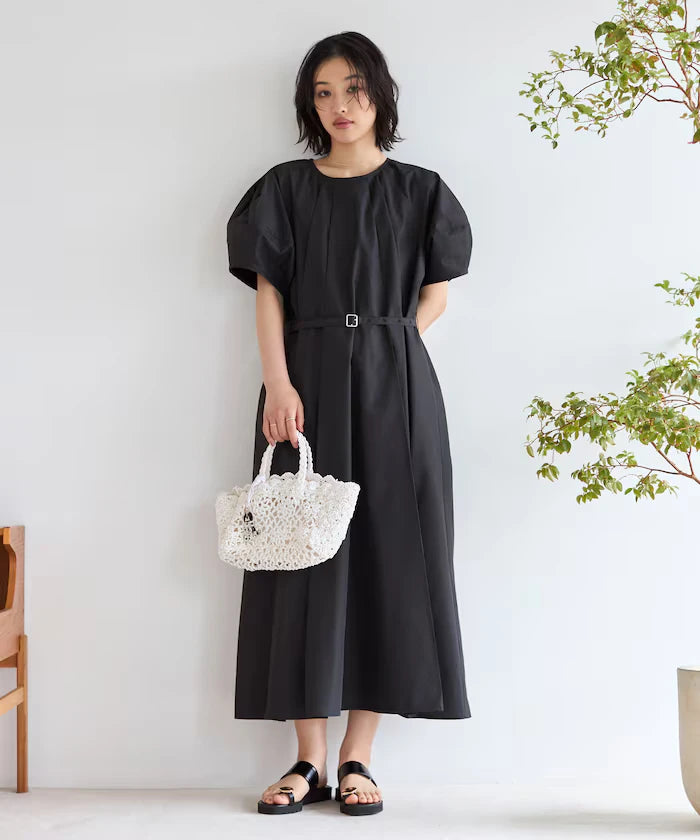 Balloon Sleeve 2WAY Dress / 5 Minute Sleeve