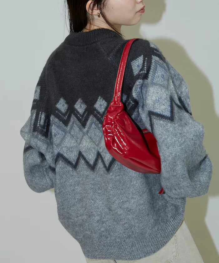 Jacquard Mohair Touch Knit Pullover Limited Edition