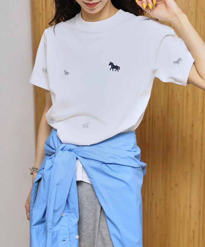 Organic Cotton Allover Embroidery T-Shirt