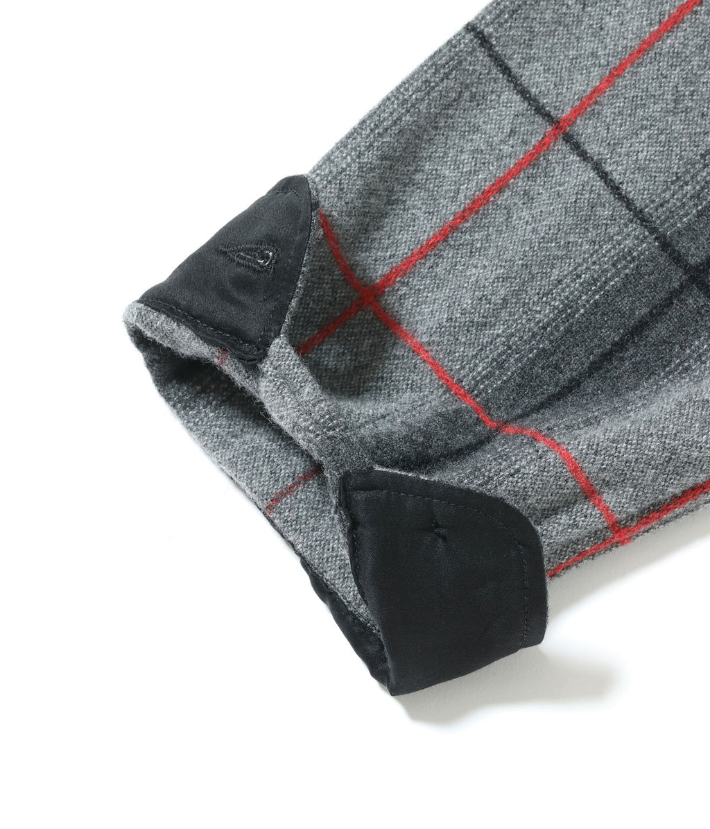 FICTION ROMANCE 7.75oz. WOOL RED PANE ZIP SHIRT