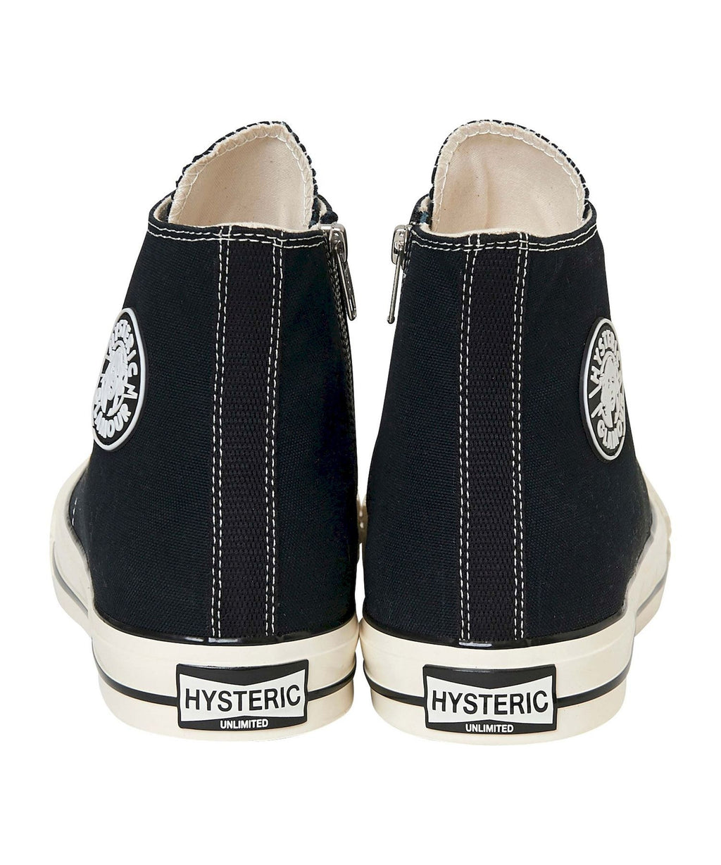 Side Zip High Cut Sneakers