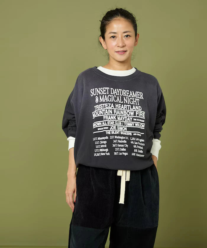 Fade Print Dolman Sweat