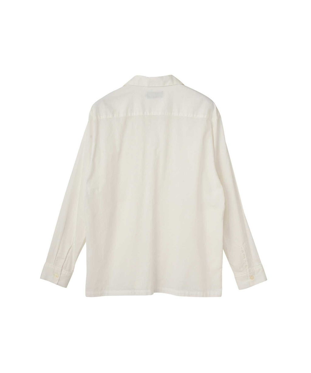 SKULL STRAP Embroidered Cuban Shirt
