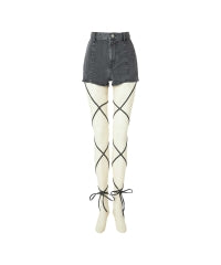 Side Gather Leg Wrap Short Pants