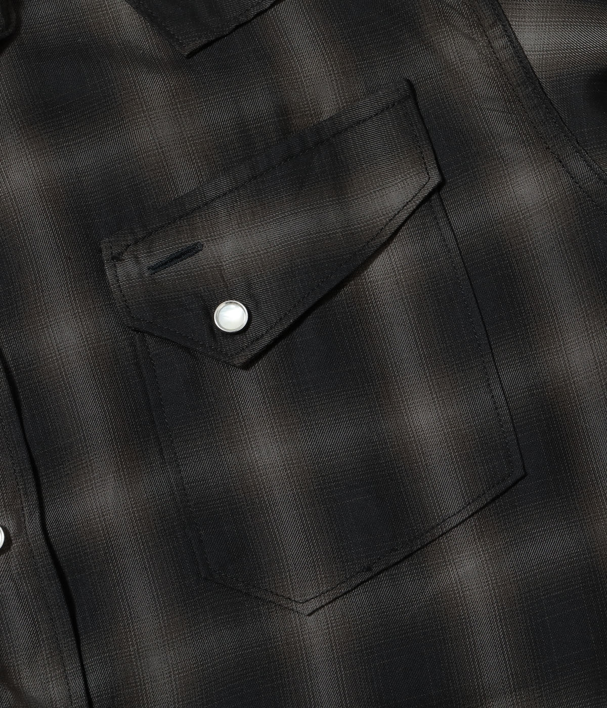 Ombre Check Western Shirt