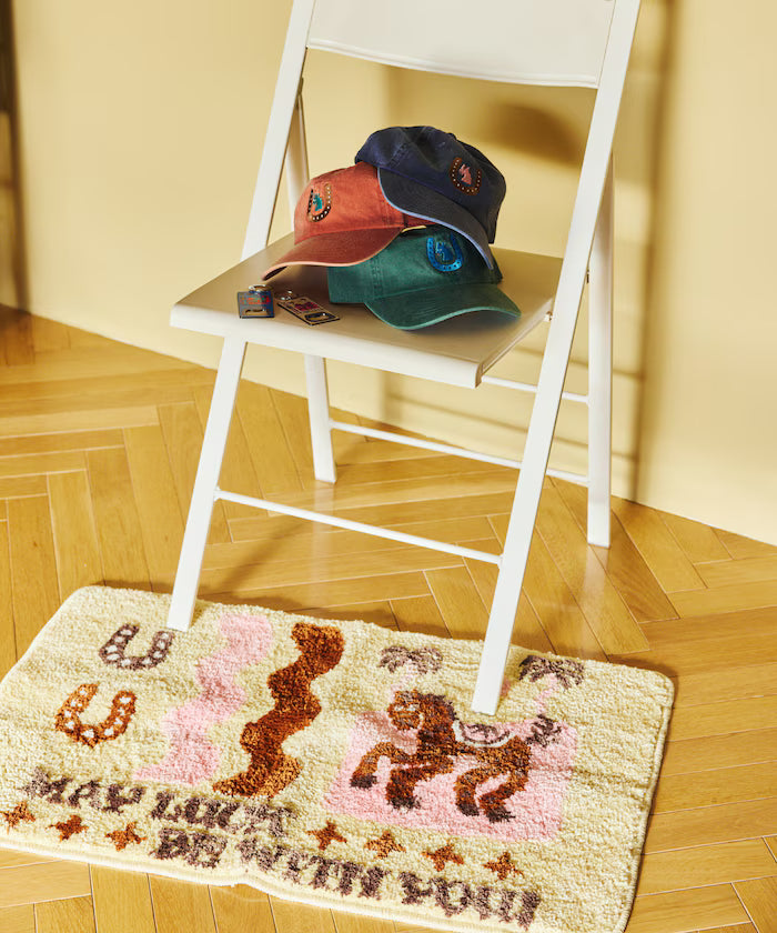 TOYAMEG Kaiun Horse Cap One Point Pigment Embroidery Cap
