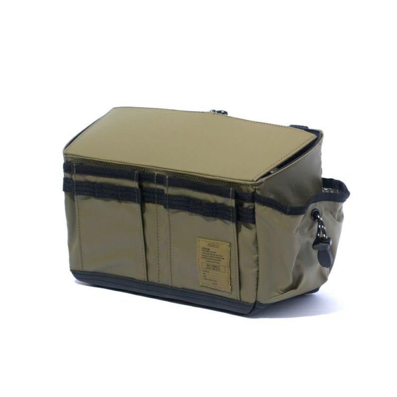 NYLON POLYCA SIDE CONTAINER/KHAKI
