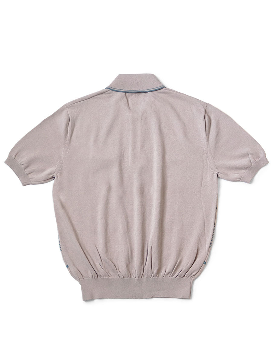14G Cotton Knit Stripe Carol Polo