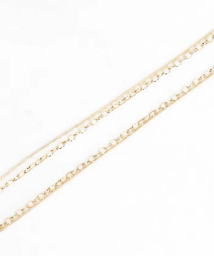 Long Double Chain Necklace