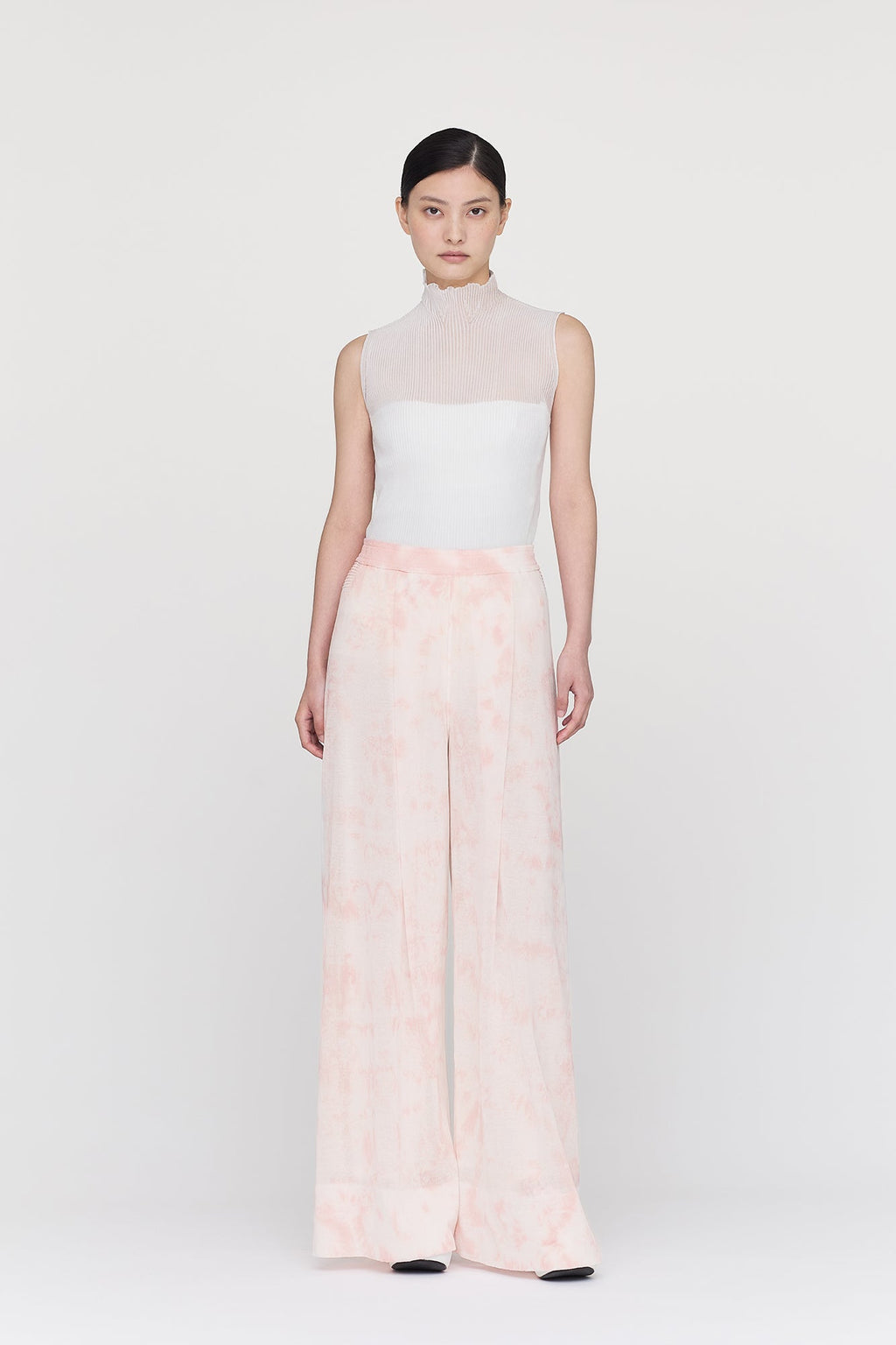 DYEING TC LUCENT SEMI WIDE PANTS