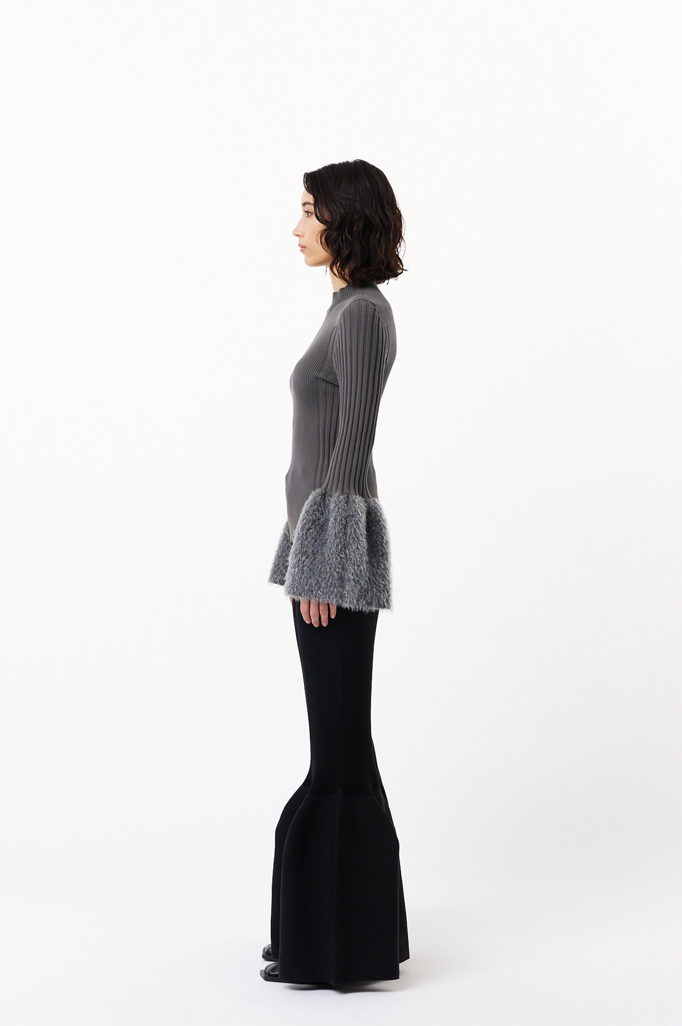 POTTERY CUPRO BELL BOTTOM PANTS