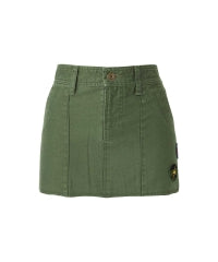 Noise Patch Military Low Rise Mini Skirt