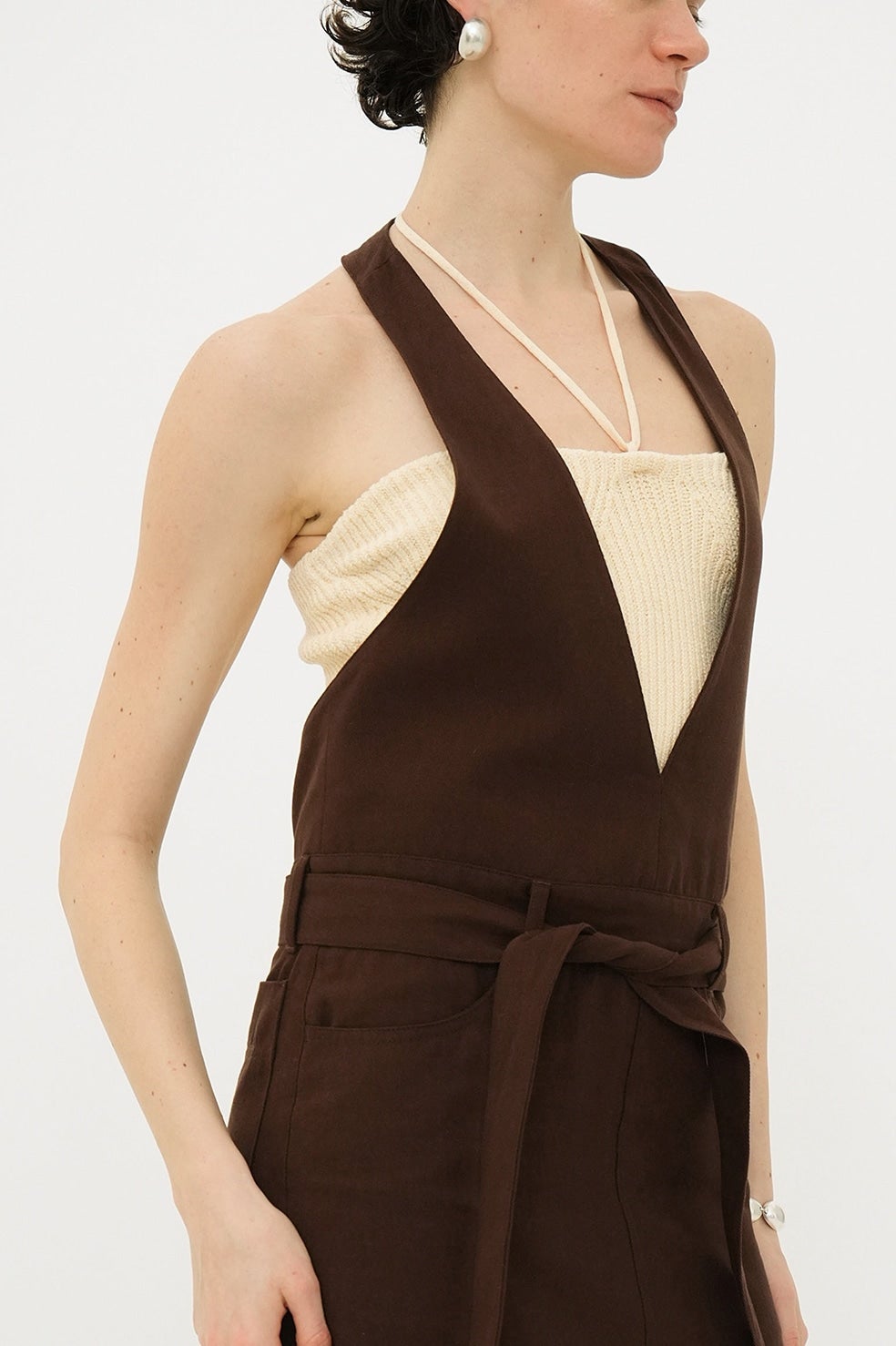 HEATHER COTTON KNIT TUBETOP