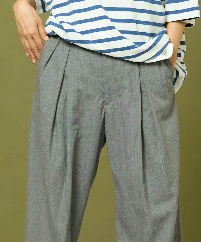 Tuck Wide Slacks Pants