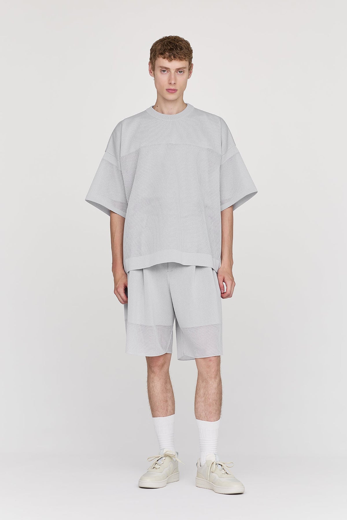 WAFFLE LUCENT SHORT SLEEVE TEE SHIRT