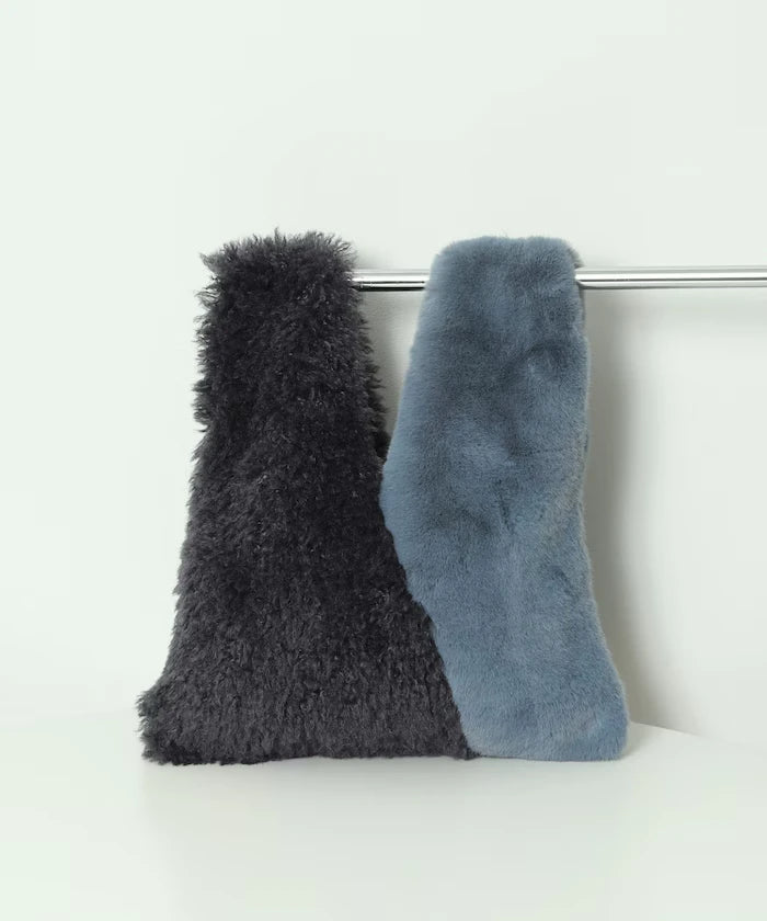 Faux Fur Combination Tote Bag
