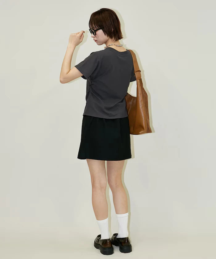 Light Waffle Waist Shirring T-Shirt Limited Edition