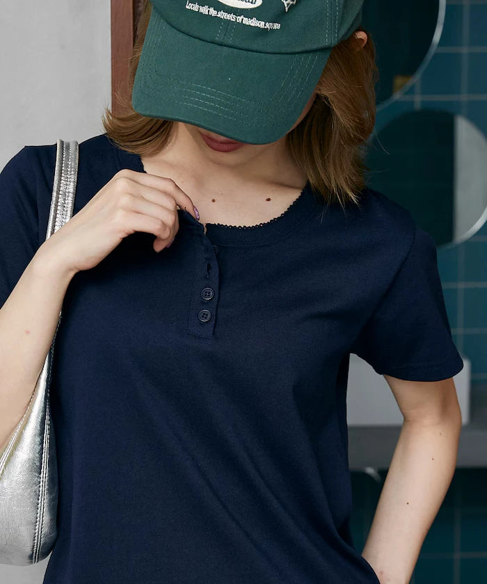 Picot Race Henry Neck T-Shirt Limited Edition