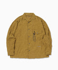 washer pleated open LS shirt (M)