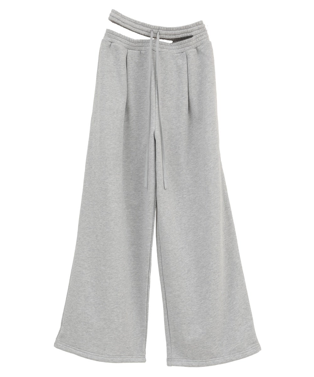 SLASH WAIST SWEAT PANTS