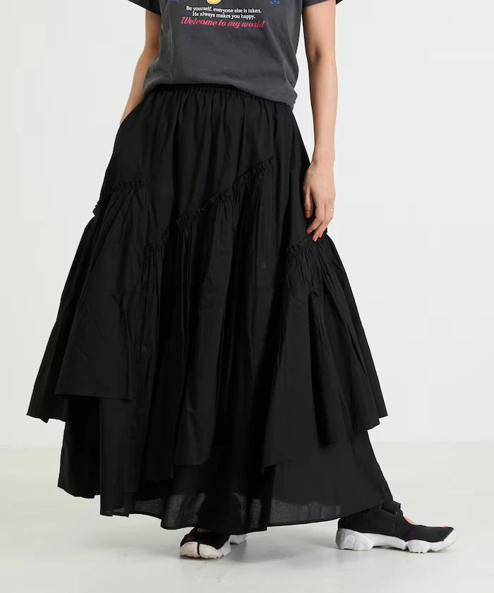 India Frill Maxi Gathered Skirt