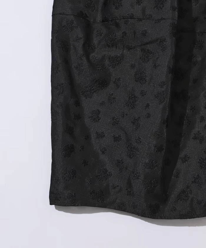 Flower Sheer Jacquard Cocoon Skirt