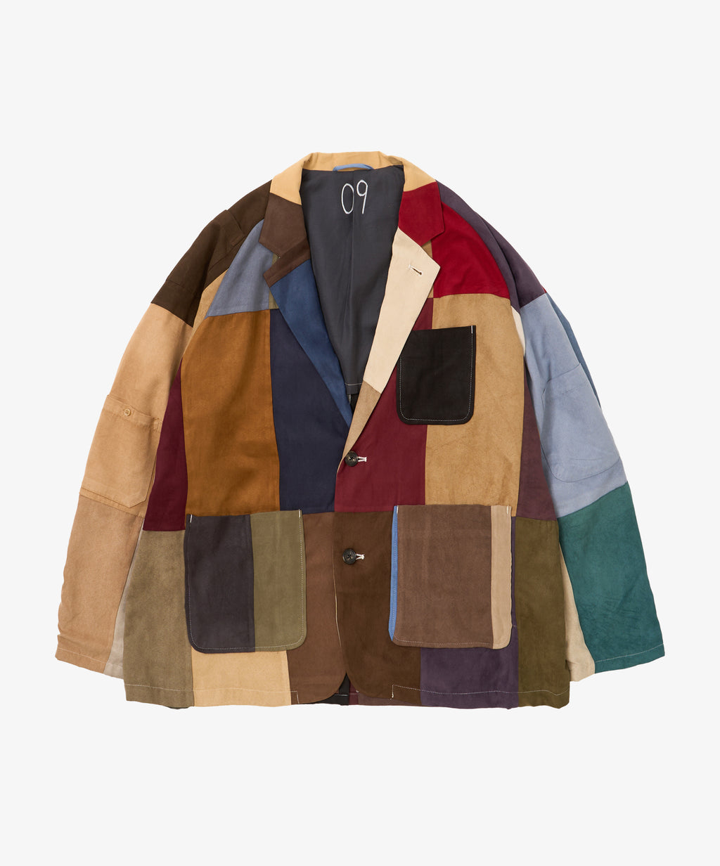 blazer faux suede nine