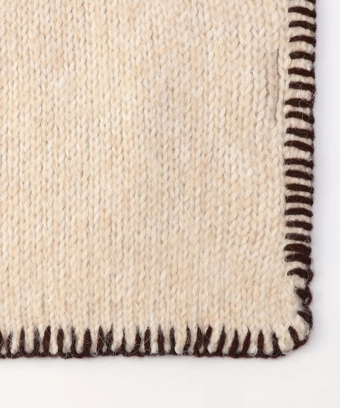 Color Block Blanket Stitch Scarf