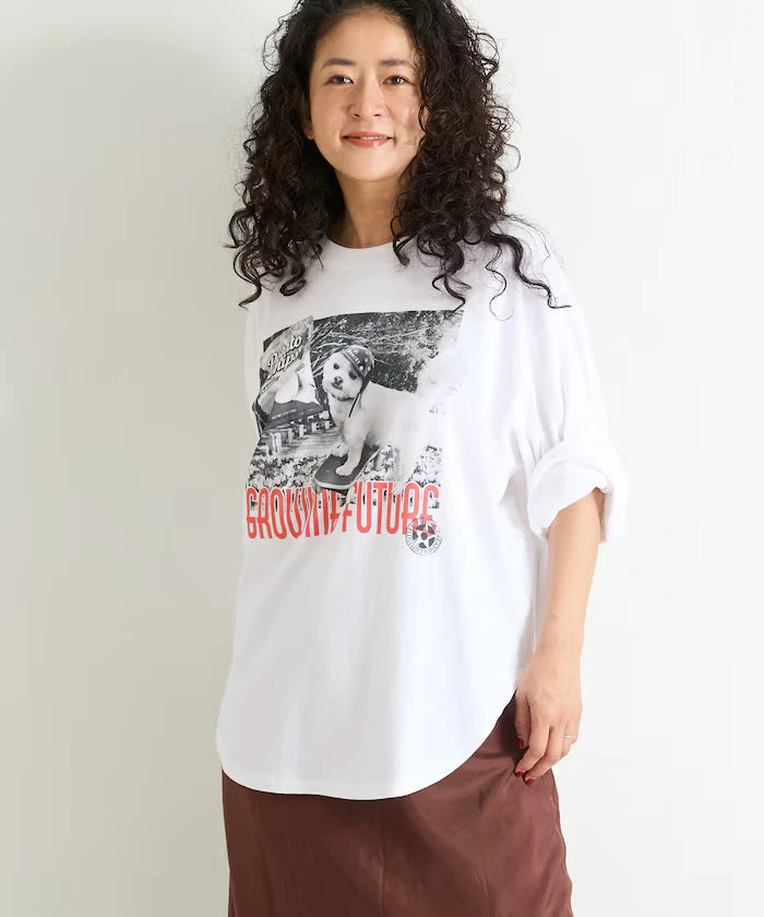 Dog Photo Print Long Sleeve T
