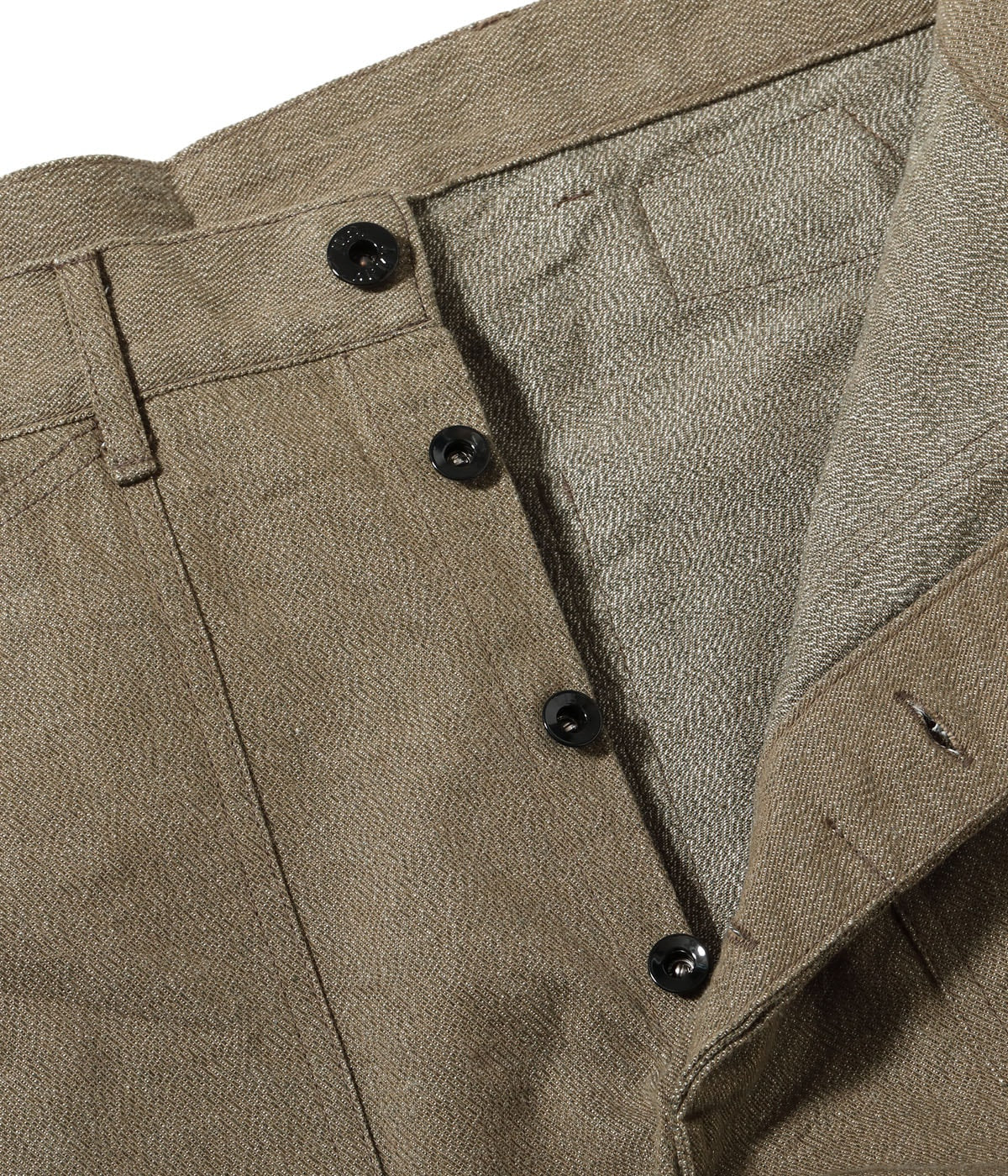 TROUSERS, WORKING, BROWN DENIM
