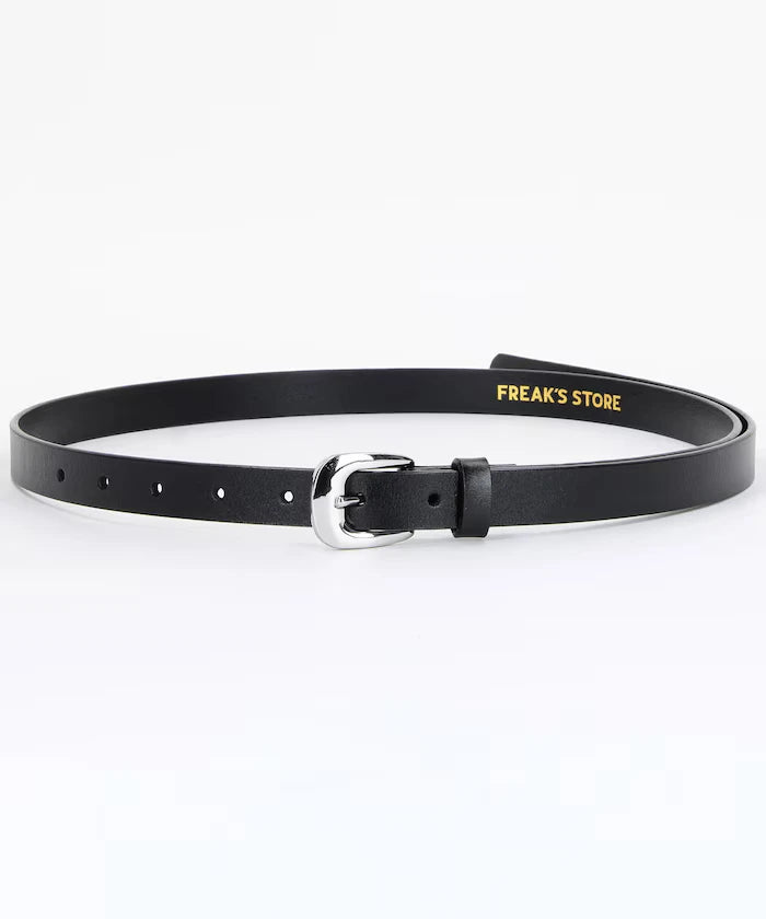 Cowhide Narrow Belt (Genuine Leather)