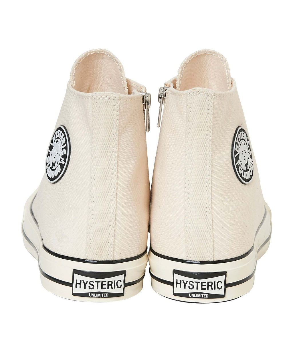 Side Zip High Cut Sneakers