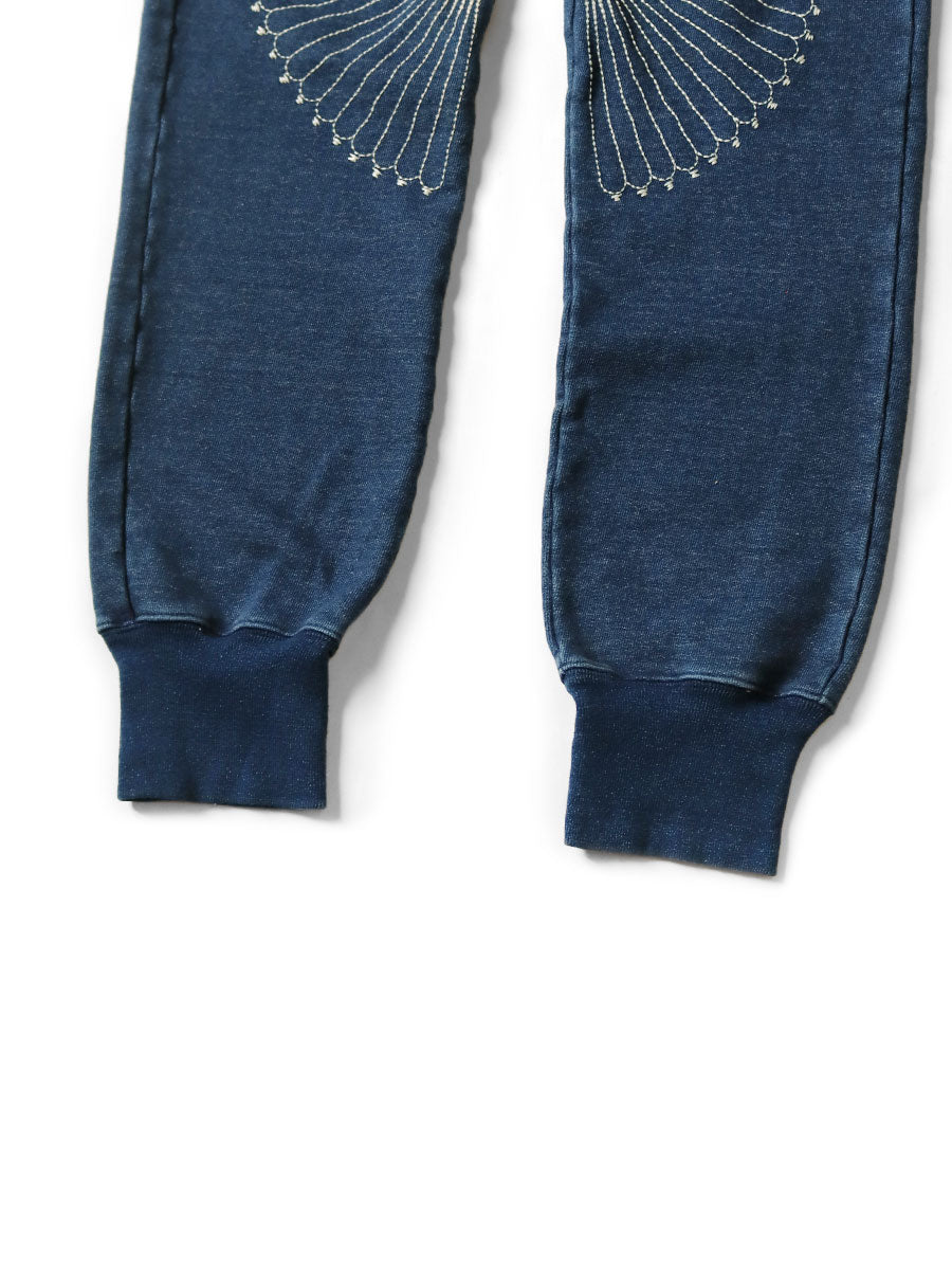 IDG Back Fabric Sweat Rib Pants (Furoshiki Embroidery)