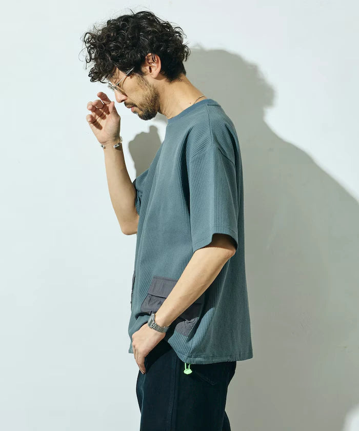 Side Pocket Spindle Tech Thermal Short Sleeve T-Shirt / Big Silhouette