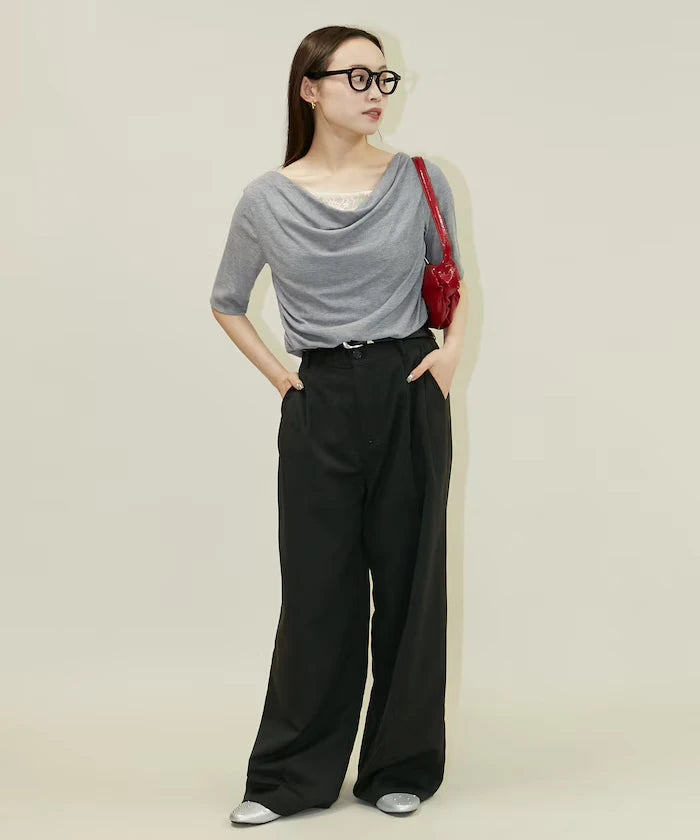 Race Layered Tereko Draped T-Shirt Limited Edition