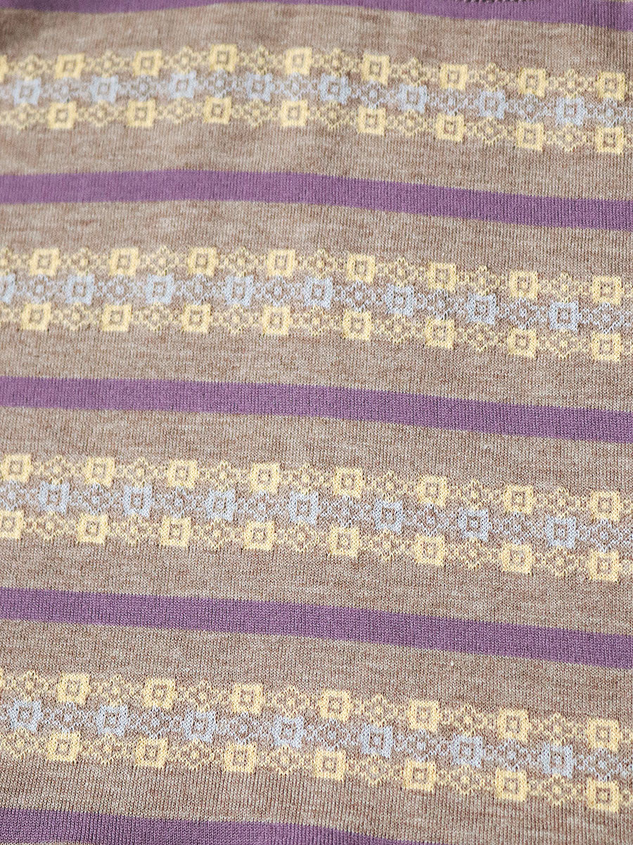 Sunrise Jacquard Border Jersey Abeko Bear...
