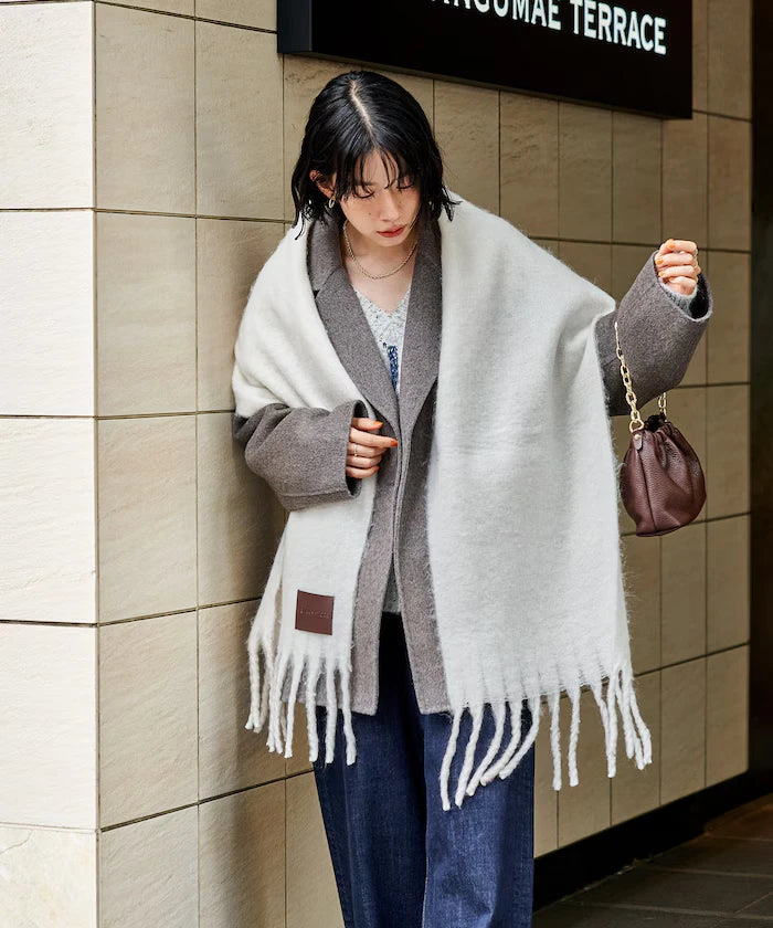 Volume Fringe Scarf