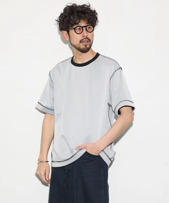 Relaxed Fit Reversible Cardboard Short Sleeve T-Shirt / Color Design
