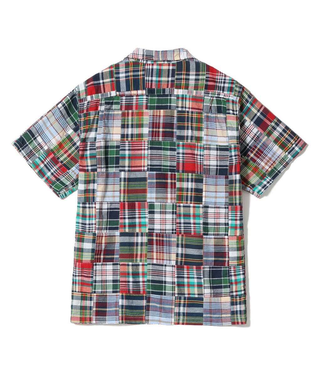 Madras Check Patchwork Open Shirt