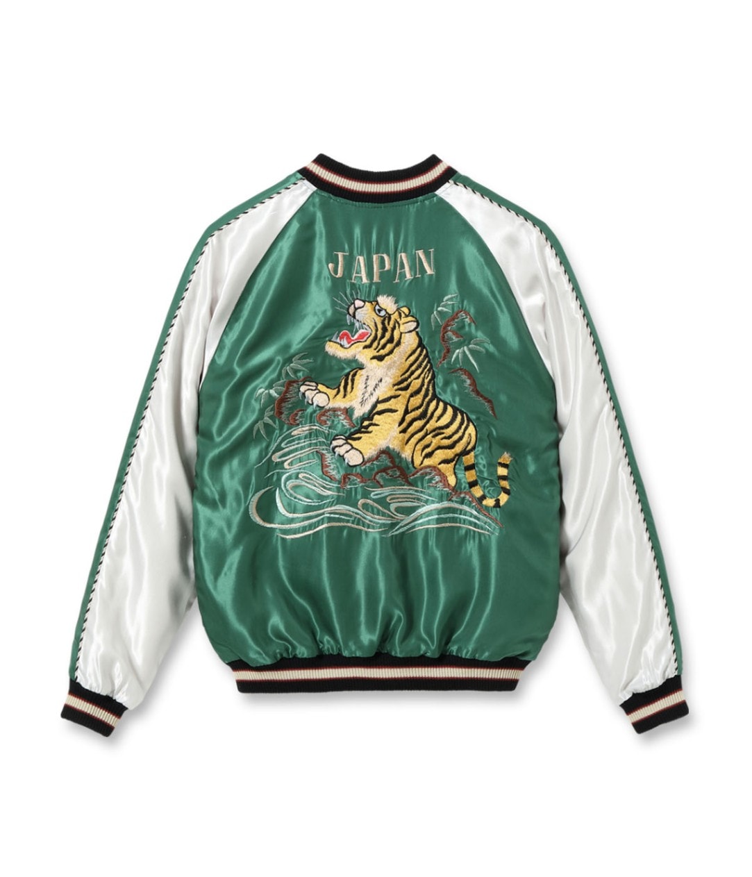 Early 1950s Style Acetate Souvenir Jacket “ROARING TIGER” × “JAPAN MAP”