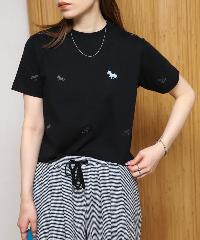 Organic Cotton Allover Embroidery T-Shirt