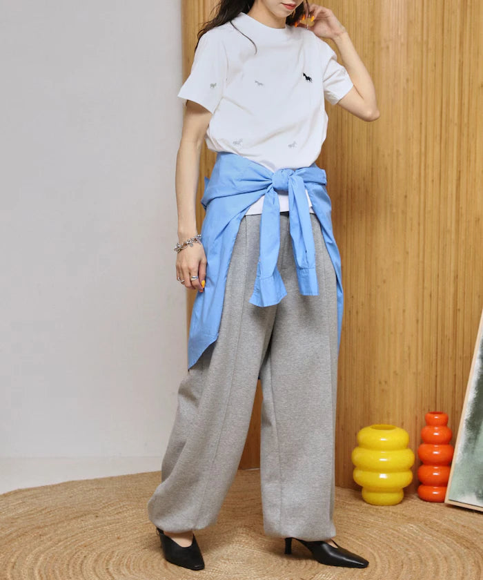 Organic Cotton Allover Embroidery T-Shirt
