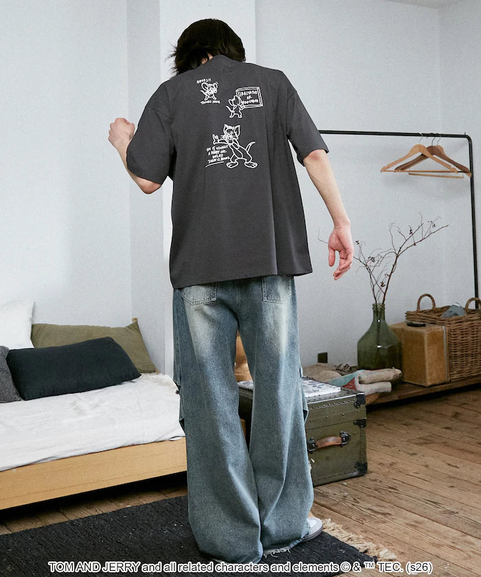 <Functional Material> TOM AND JERRY Graphic T-Shirt Limited Edition