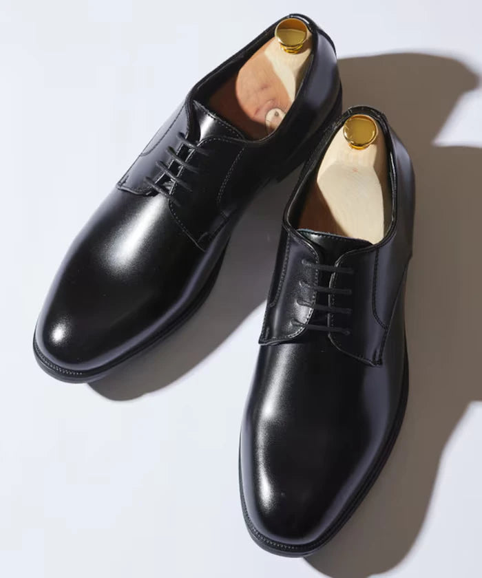Plain-toe cow leather dress shoes [limited release]
