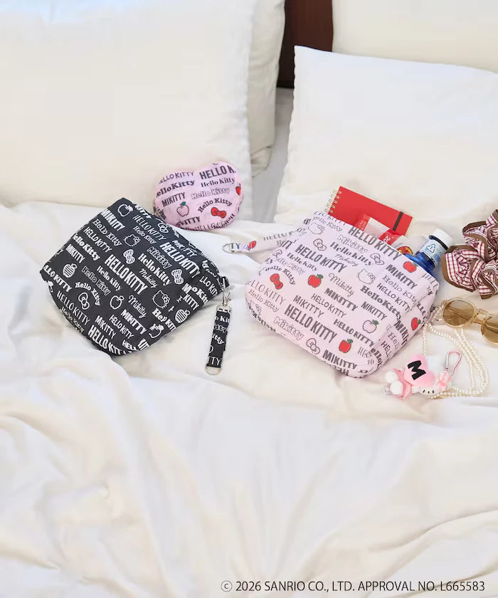 Hello Kitty All Over Print Quilted Pouch