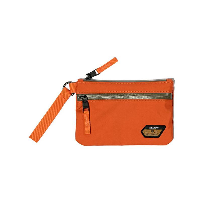 WATER PROOF FLAT POUCH Ssize/ORANGE