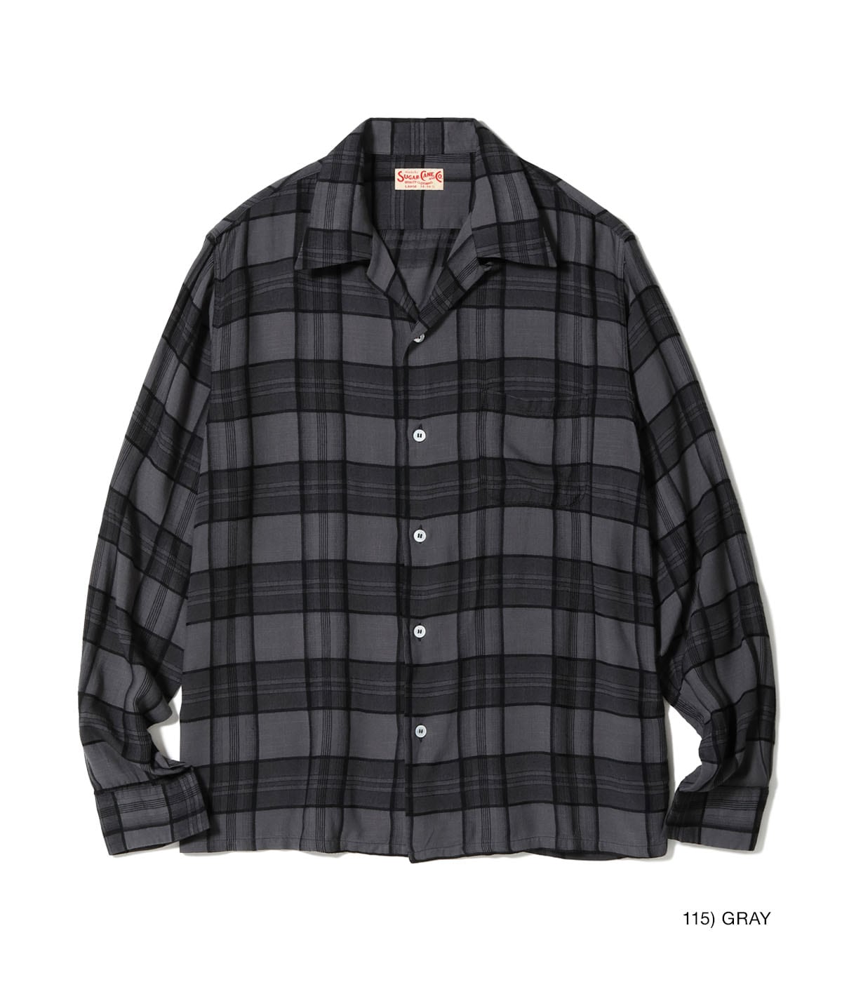 RAYON DOBBY CHECK OPEN SHIRT