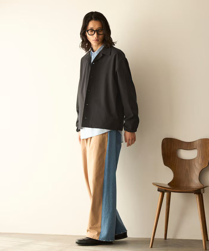 Functional Material Oversized CPO Shirt & Wide Easy Pants Setup / Washable / UV Cut / Quick Dry / Contact Cooling